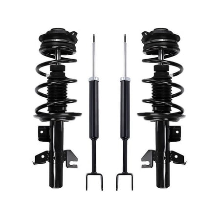 Front and Rear Struts Coil Springs and Shock Absorbers Kit - 4 Piece - Compatible with 2013 - 2016 Dodge Dart 2014 2015