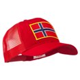 thumbnail image 5 of Norway Flag Patched Mesh Cap - Red OSFM, 5 of 5