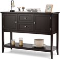 thumbnail image 1 of Costway Buffet Bahut Table Console en Bois avec Tiroirs et Armoires de Rangement Brun, 1 of 10
