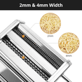 thumbnail image 3 of Pasta Maker Roller Machine 6" Spaghetti Noodle Fettuccine Maker Stainless Steel, 3 of 11