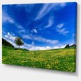 thumbnail image 2 of Spring Landscape Green Fields - Landscape Canvas Art Print, 2 of 4
