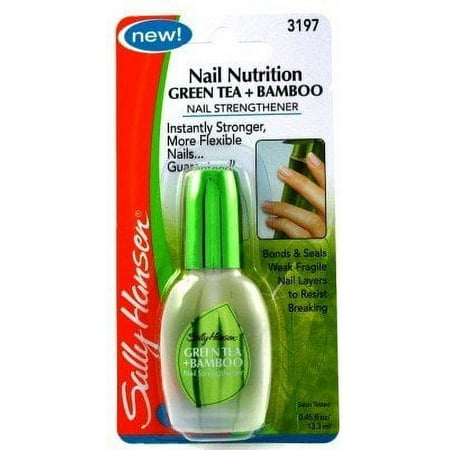 Sally Hansen Nail Nutrition Green Tea + Bamboo 0.45 oz. (3-Pack) with Free Nail File