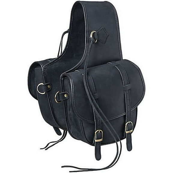 Soft Leather Trail Riding Saddle Bag