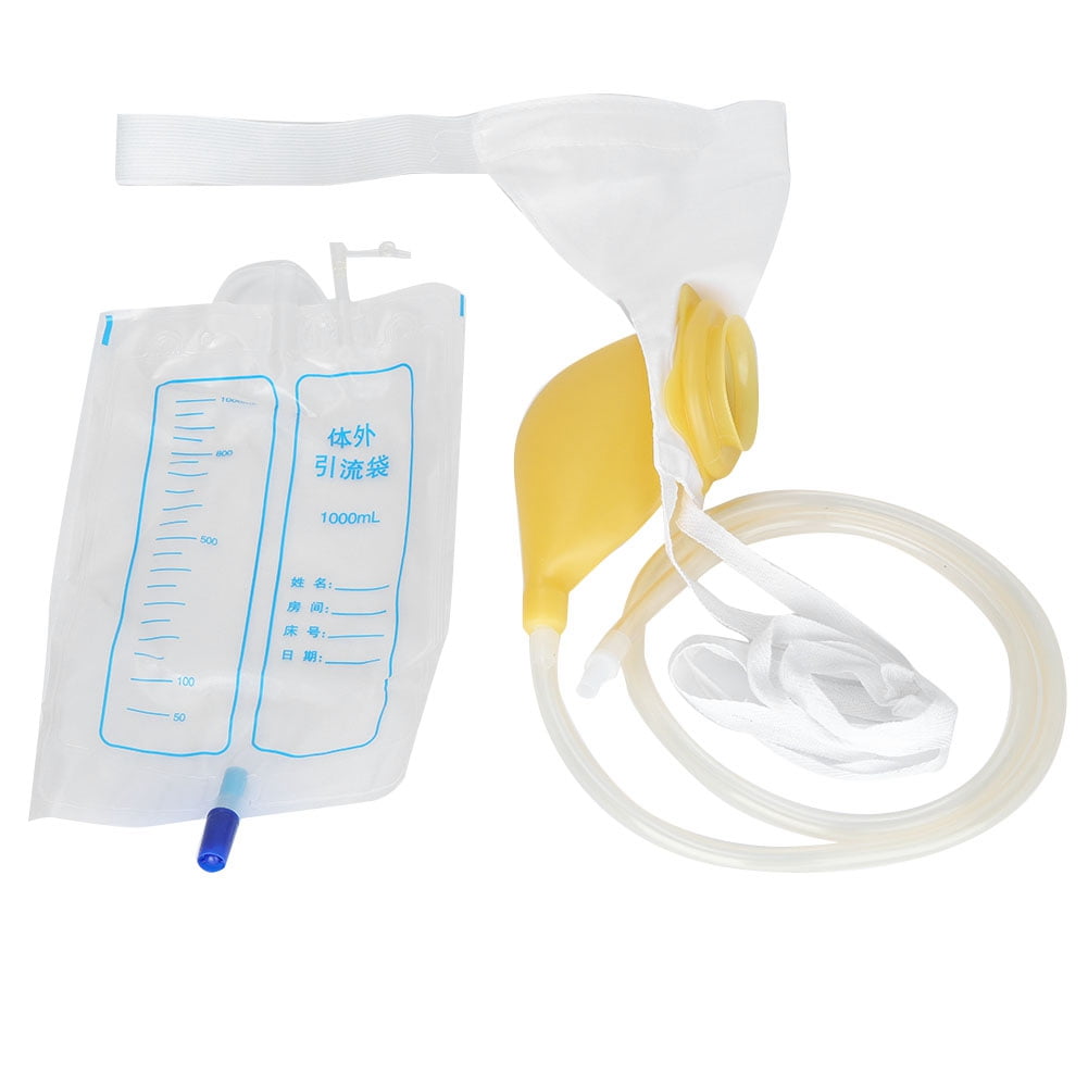 Kritne Men Urine Catheter Bags, Silicone Urine Collector Bag Adults