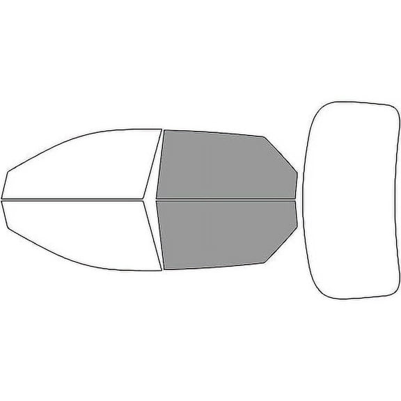 Rvinyl Window Tint Kit Compatible with Hyundai Ioniq 5 2022-2024 - Back Precut Kit - 50%