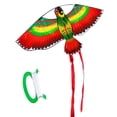 thumbnail image 3 of Cometas de animales de dibujos animados de fibra de vidrio para niños, cometas voladoras, juguetes para actividades al aire libre para niños, rojo Inevent FN0472-01, 3 of 7