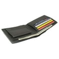 thumbnail image 4 of Marshal Soft Leather Kids Slim Thin Coin Pouch Bifold Wallet Olive, 4 of 7