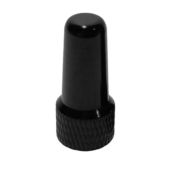 Machined Aluminum Black Presta Valve Cap Dust Cover for Bicycle wheels and tubes