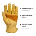 thumbnail image 2 of Cowhide Gloves Welding Heat Shield Soft Sensitive Finger Guards Labor Protection for Handling ,Easy to Use, 2 of 6