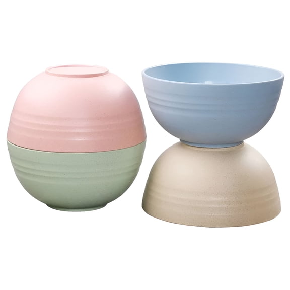 ACDANC 4Pcs Cereal Bowls,Unbreakable 24 oz Cereal Bowl for Soup Rice Salad,Microwave & Dishwasher Safe,Breakfast Bowls