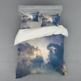 thumbnail image 2 of Ambesonne Nature Bedding Set 3 Pcs, Rain Storm Clouds Sky, Twin, Blue White, 2 of 3