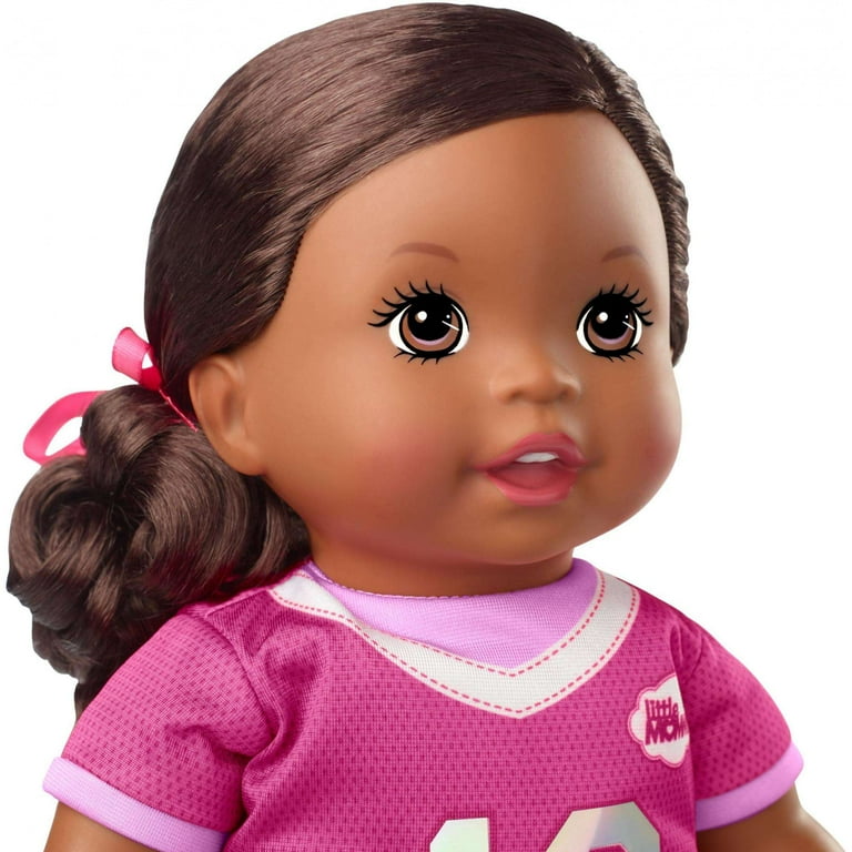 Little Mommy Sweet As Me Sporty Dress Doll with Hairbrush Brunette