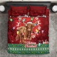 thumbnail image 2 of Scotland Christmas Bedding Set Highland Cow Santa - Nollaig Chridheil! LT14, 2 of 7