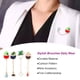 thumbnail image 5 of Jumpingount Broche de dibujos animados patrón de planta insignia esmalte solapa Pin accesorios bolso del Día de San Valentín decoración de tela Accesorios de disfraces C1134-4 Jumpingount AP010021-04, 5 of 6