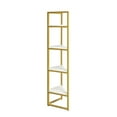 Kadyn 4Tier Corner Display Shelves, Free Standing Corner Rack for