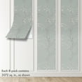 thumbnail image 2 of "Main Street Sage Green Floral Peel and Stick Wallpaper Panels, 8-Pack, 16"" x 24"", Renter-Friendly", 2 of 7