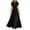 Black 06, variant on Karymi Spring Dresses for Women 2026 Chiffon Maxi Formal Dress, Lace Trim Mock Neck Keyhole Puff Short Sleeve Satin Waistband Flowy A Line Bridesmaid Evening Gown Dresses for Women