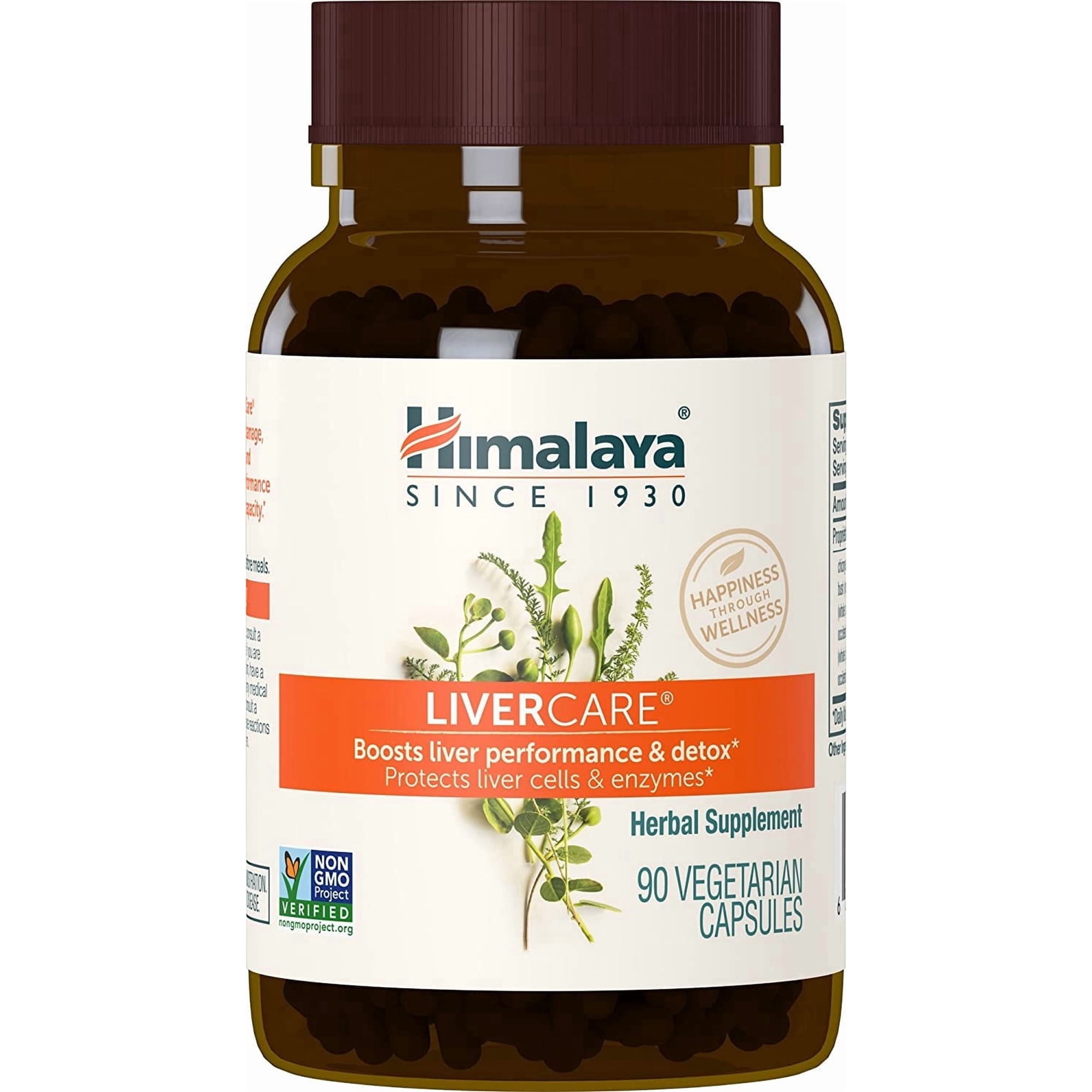 Himalaya LiverCare Supplement, Liver Cleanse Formula, Eliminates Waste, Cleansing, Vegan, Non-GMO, 90 Capsules
