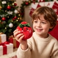 thumbnail image 4 of Cute Plush Stress Relief Toy, Christmas Fidget Squeeze Toy for Holiday Party Favor, Desktop Tabletop Decor, Christmas Stocking Stuffer Gift (8cm/3.15in), 4 of 8