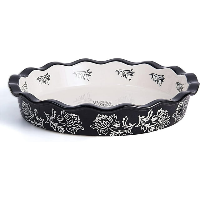 Ceramic Pie Dish Pie Plate Deep Dish Non-Stick Pie Pans for Baking