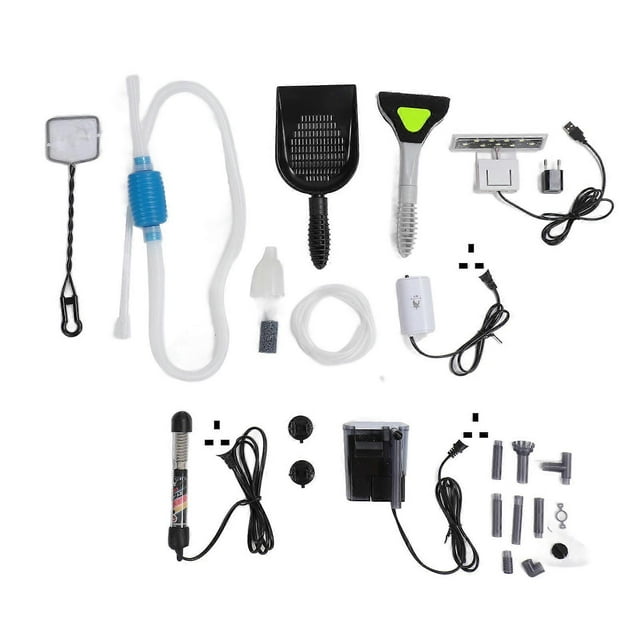 Aquarium Cleaning Tool Kit Remove Dirt Change Water Wash Sand Filtration Fish Tank Maintenance Tools Set for Aquarium Fish Tank Plug 220V