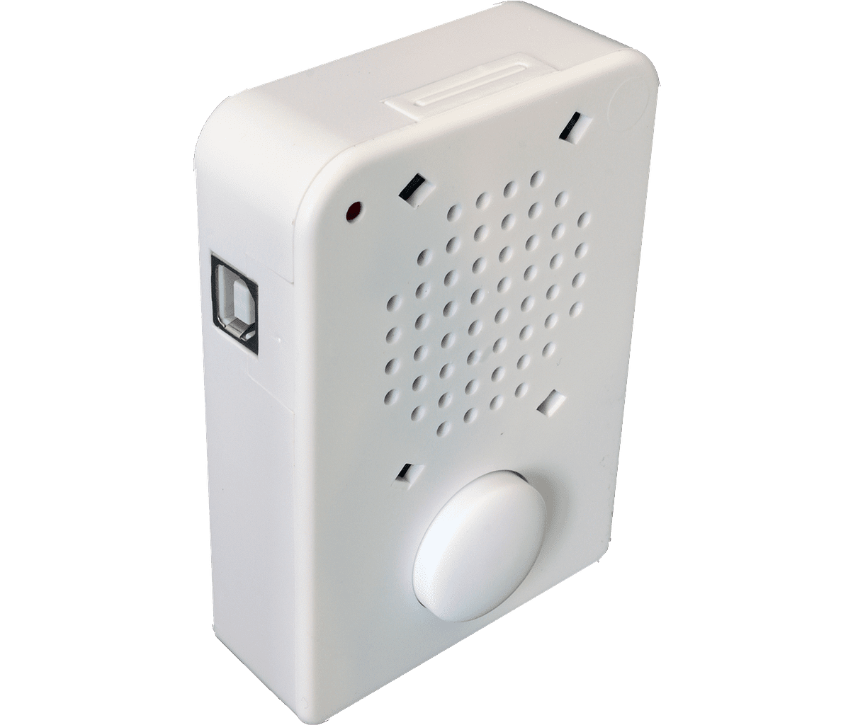 300 second USB recording module with PUSH-SWITCH and white enclosure 
