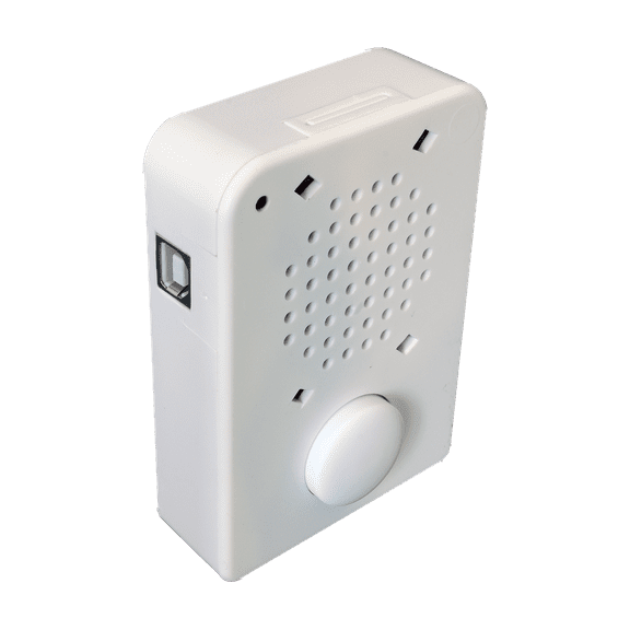 300 Second (5 minutes) USB Recording Module with PUSH-SWITCH and White Enclosure (Windows 10)