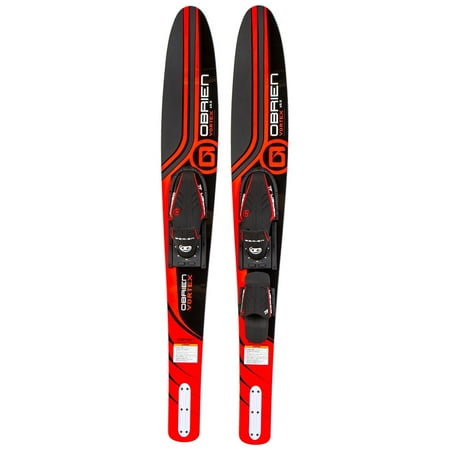 - O'Brien Vortex Combo Water Skis w/X7 & RT Red Boots (Size 4.5-13)