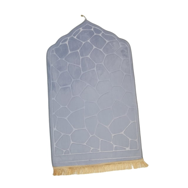 Prayer Rug Prayer Mat Irregular Area Rugs Worship Mat Thin Prayer Mat for Office light grey
