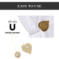 thumbnail image 5 of Evideco French Home Goods Ottawa Hearts Off-White Curtain Tiebacks 2 Count, 5 of 6