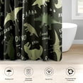 thumbnail image 3 of 4 Pcs Bathroom Sets with Shower Curtain and Rugs, Tractor Construction Farm Car, Bathroom Decor Kids Happy Green Blue Shower Curtain Sets for Bathroom Decor, 3 of 4