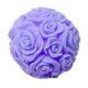 thumbnail image 3 of Molde de silicona para velas con patrón de bola de rosa, molde romántico para jabón DIY, molde para jabón con forma de flor, 3 of 5