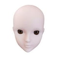 thumbnail image 1 of Cabeza de muñeca de maquillaje de práctica a escala 1/6 para muñecas articuladas de 30 cm, accesorios lisos. ojos marrones, 1 of 9