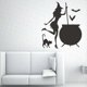thumbnail image 2 of Halloween Wall Stickers Witch Shape Wall Sticker Removable Self-adhesive Wall Decal Decoration Accessories for Bedroom Home Decor Halloween Party (43, 2 of 3