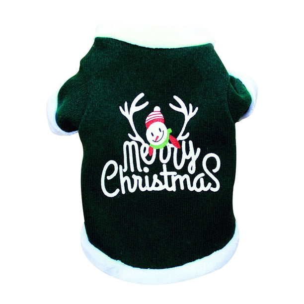 Xihbxyly Abrigo de Invierno para Perro, Diseño con Estampado Navideño, Suave Felpa, Cálido y Moderno, Ideal para Viajes de Invierno y Vacaciones. Disponible En Varios Tamaños, de Xs a L.
