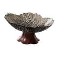 thumbnail image 3 of jifeng Pedestal Fruit Bowl Decorative Serving Tray for Kitchen Counter Home Wedding black, 3 of 8