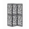 thumbnail image 3 of Coaster Home Furnishings 3-Panel Intricate Mosaic Screen Black, 3 of 4