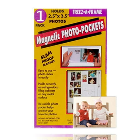 Freez-A-Frame Magnetic Photo Pocket 2.5 x 3 .5 (Wallet size) 1 Pack (32302)