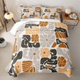 thumbnail image 2 of Homewish Gray Brown Boho Twin Quilt Set,Vintage Daisy Floral Twin Coverlet Set,2 Pieces, 2 of 7