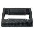 thumbnail image 2 of Black Carbon Fiber License Plate Frame Label Cover Universal Car License Number Plate Holder Bracket Mount Frame Replacement, 2 of 4