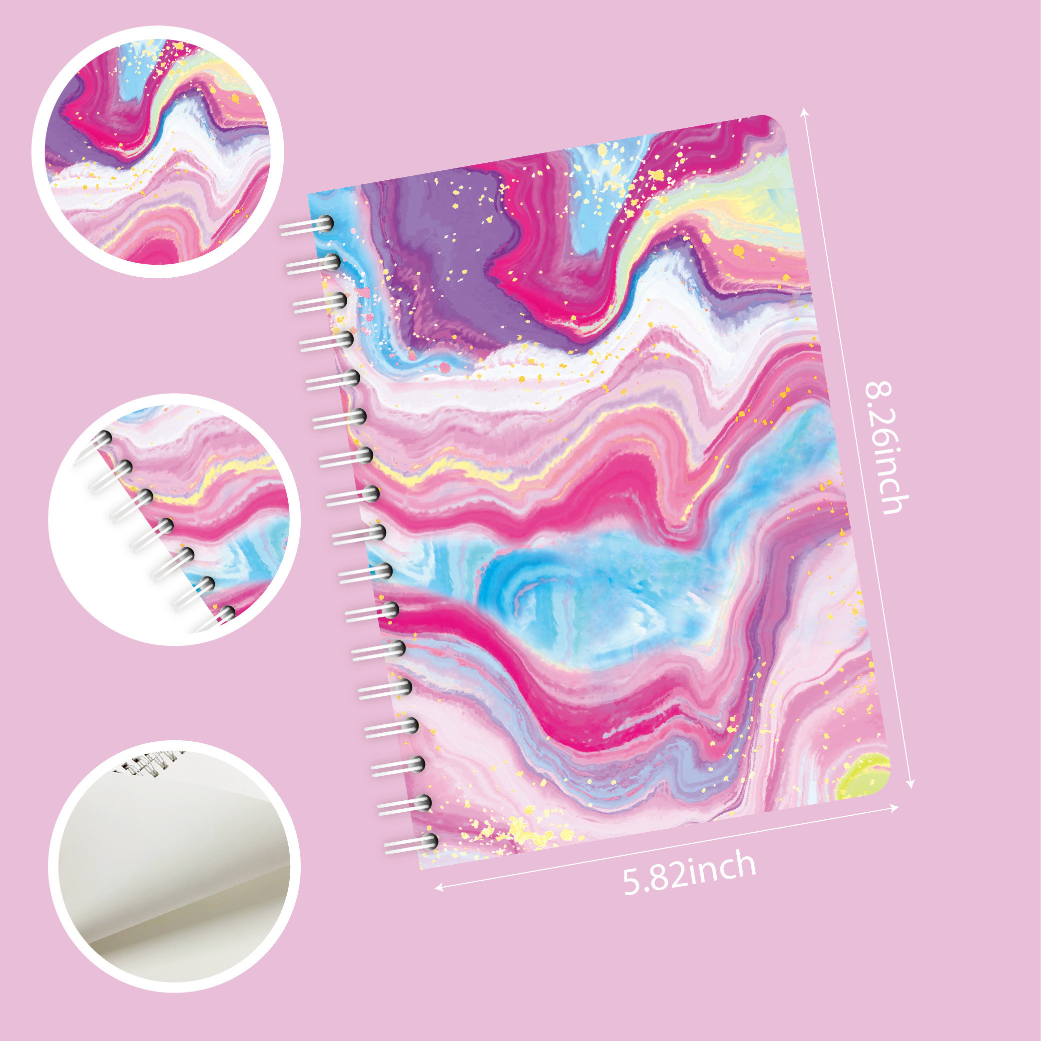 Gogcaro DIY Journal Kit for Girls - 90+Pcs Journal Set for Tween & Teen Girls, Journaling Art & Crafts Kits, Ideal Gifts for 8 9 10 11 12 13 14 Year Old Girl, Scrapbook & Diary Supplies Set