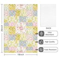 thumbnail image 2 of 2 Pcs Pioneer Flower Floral Print Pattern Kitchen Towels, Funny Microfiber Dish Towel Set, 18" X 26" Tea Towels, 2 of 6