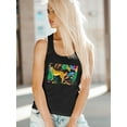 thumbnail image 2 of Cheetah Kingdom Collection. A Racerback Tank Women -June Erica Vess Designs, Female Medium, 2 of 4