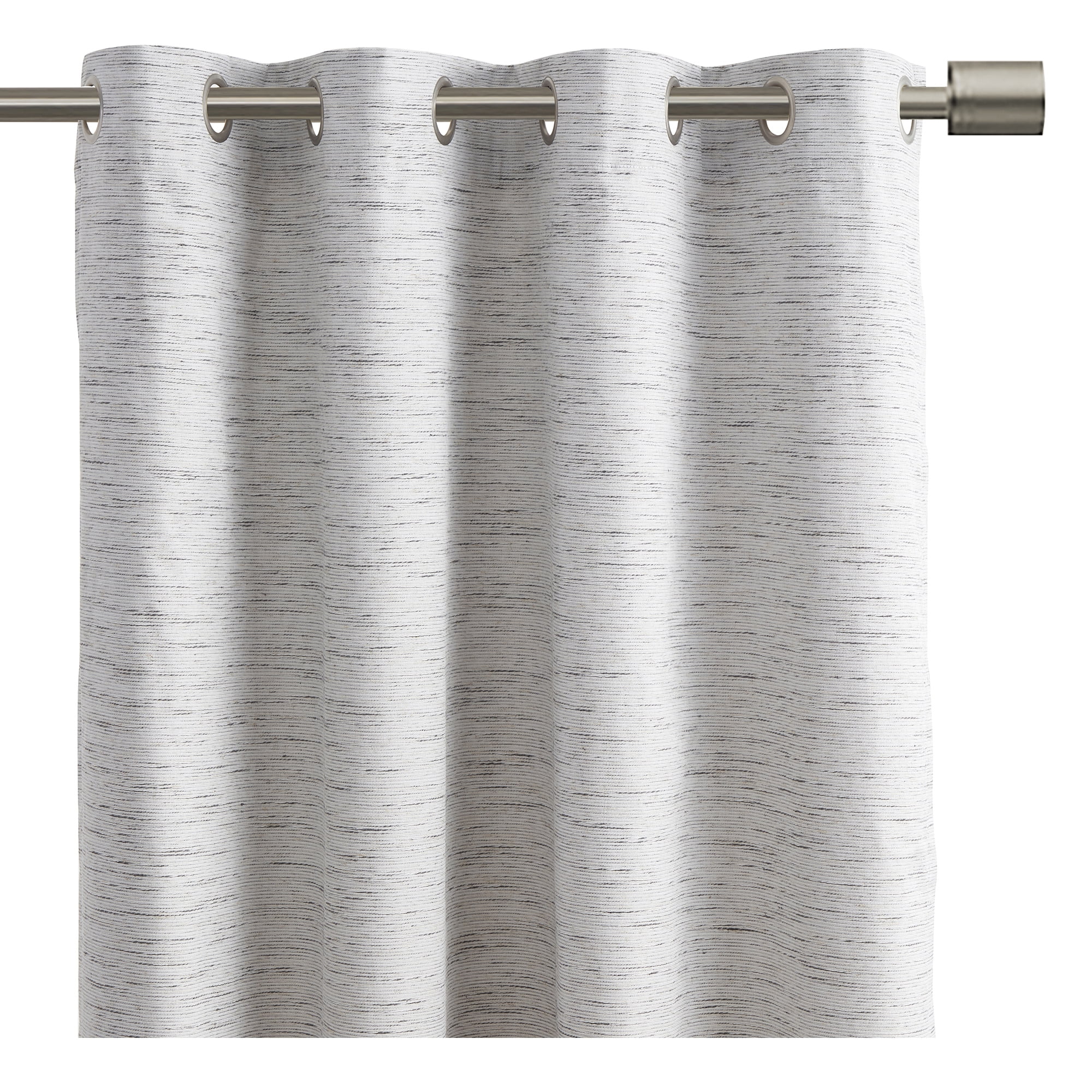 Eclipse Auden Traditional White Grommet Blackout Single Curtain Panel, 52" x 63"