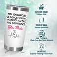 thumbnail image 4 of Nurse Gifts for Women - May You Be Proud of The Work You Do 20 oz Stainless Steel Insulated Coffee Tumbler with Lid - LPN RN Thank You Retirement Nurses Week Gifts for Nurses Women, 4 of 6