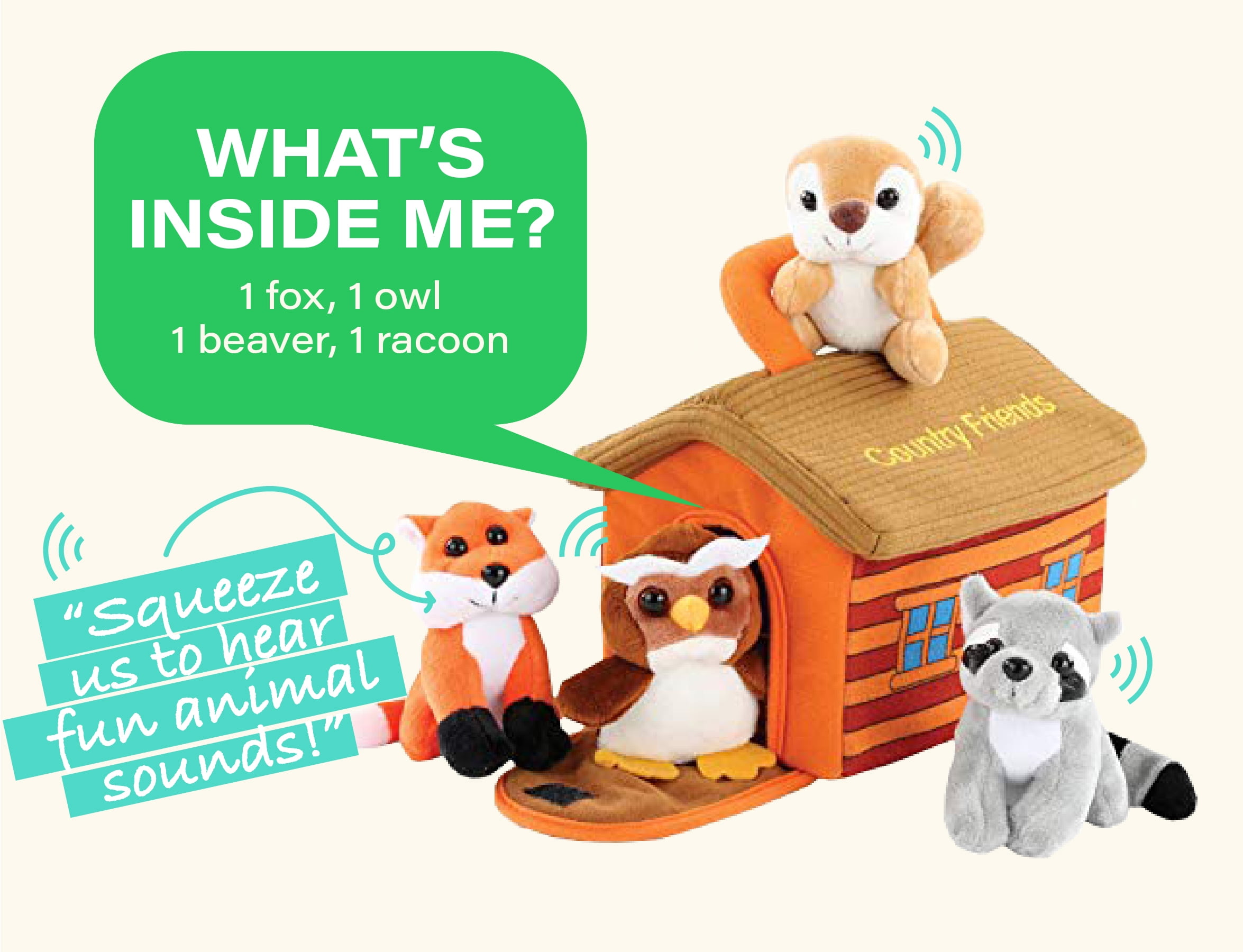 woodland themed stuffed animals