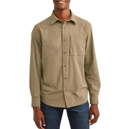 Swiss+ Tech Mens long sleeve outdoor woven shirt, up to 5xl