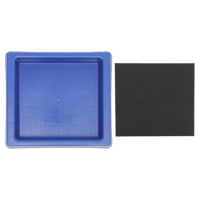 Esterilla esterilizadora de suelas para zapatos, almohadilla de esponja para esterilización en interiores (azul)