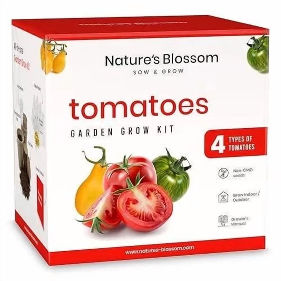 PURELY- Tomato Garden Kit – 4 Seed Types, Pots & Markers