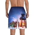 thumbnail image 3 of Naloa Lantern On Snow With Christmas Men's Beach Shorts, Surfing shorts, Swim trunks, Quick Dry Swim Trunks for Surfing Beach Fun - XX-Large, 3 of 9